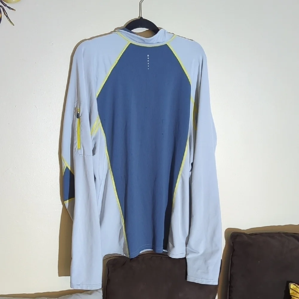 The North Face Blue and Yellow Pullover